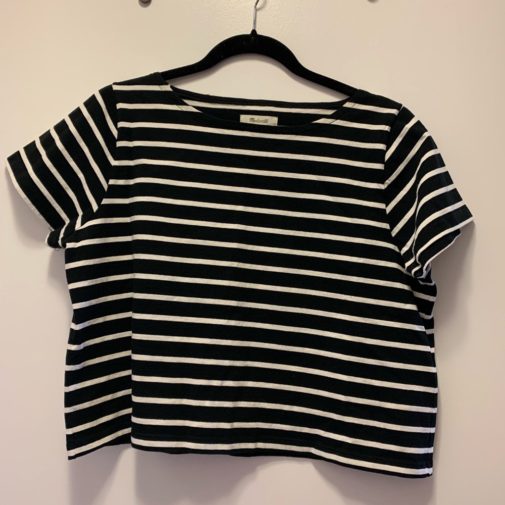 Madewell Striped Crop Top